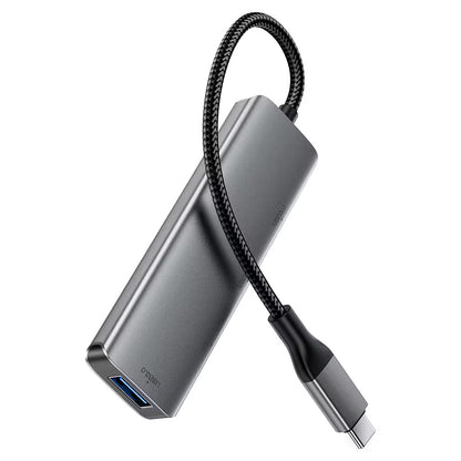Hub USB-C Acefast J15, 4u1, Sivi