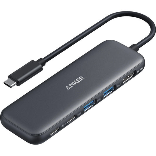 Hub USB-C Anker 332, 2 x USB-A - 2 x USB-C - 1 x HDMI, Sivi A8355H11