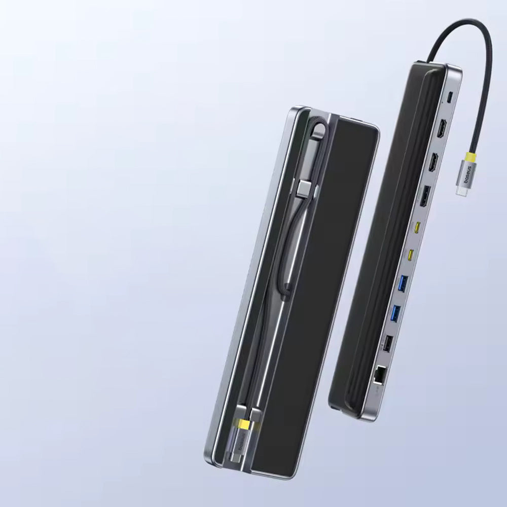 Hub USB-C Baseus EliteJoy EH3, 12in1, Sivi B00051300111-00