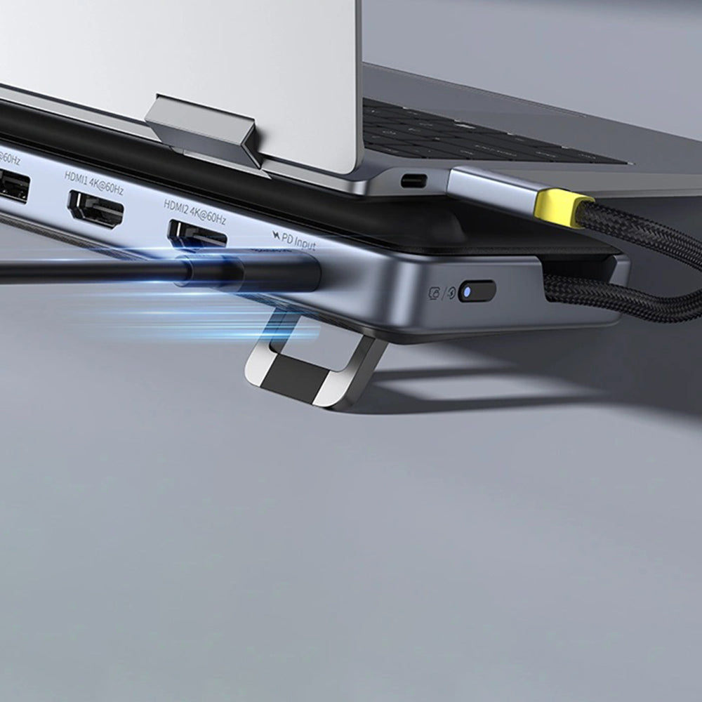 Hub USB-C Baseus EliteJoy EH3, 12in1, Sivi B00051300111-00