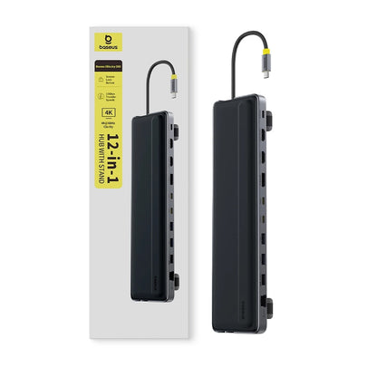 Hub USB-C Baseus EliteJoy EH3, 12in1, Sivi B00051300111-00