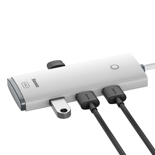 USB-C Hub Baseus Lite, 4 x USB-A 3.2, 2m, Beli