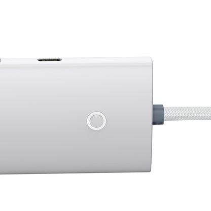 USB-C Hub Baseus Lite, 4 x USB-A 3.2, 2m, Beli