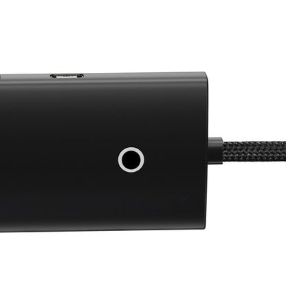 Baseus Lite USB-C Hub, 4 x USB-A 3.0 - 1 x USB-C, 0.25m, Black WKQXX030301 