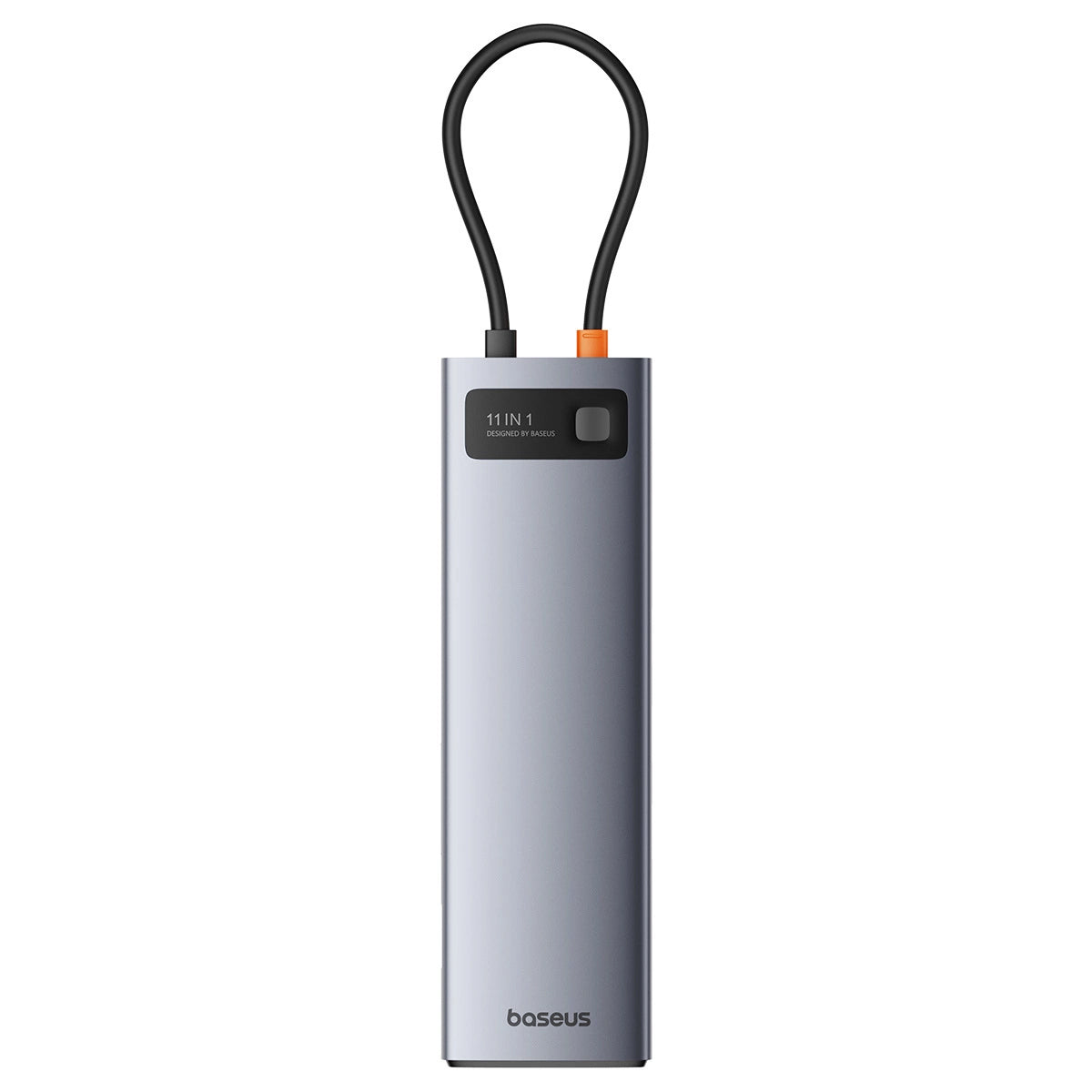 USB-C Hub Baseus Metal Gleam, 3 x USB-A 3.0 - 1 x USB-A - 1 x USB-C - 1 x HDMI - 1 x VGA - 1 x Jack 3.5mm - 1 x RJ45 - 1 x SD - 1 x microSD, Sivi