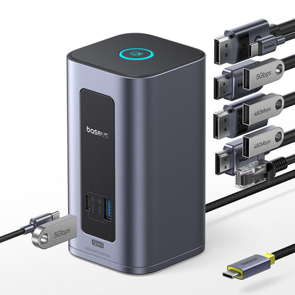Multifunkcionalni Hub Baseus Nomos NU1 Air Spacemate, 12in1, Sivi B0114400