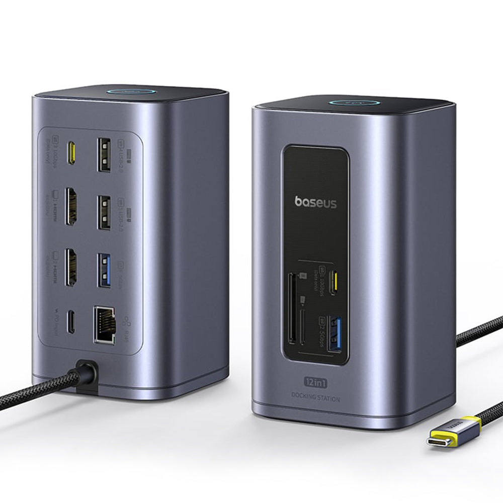 Multifunkcionalni Hub Baseus Nomos NU1 Air Spacemate, 12in1, Sivi B00061800123-00