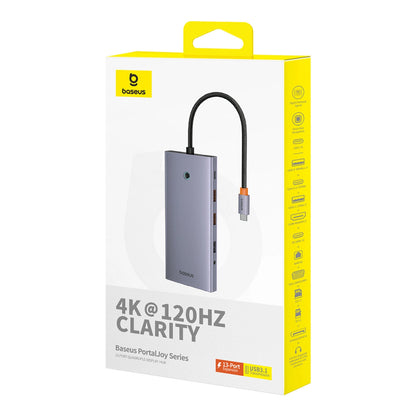 Hub USB-C Baseus PortalJoy, 13in1, Siva B00053002811-01