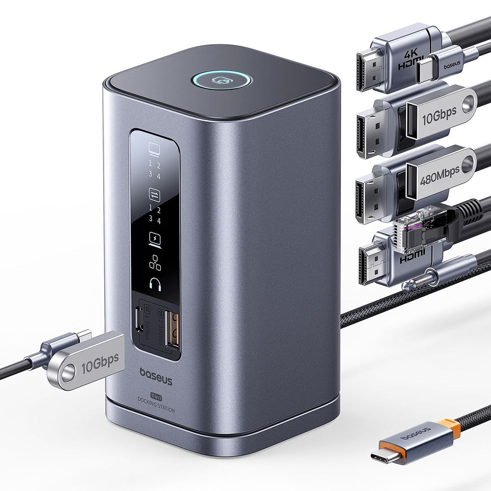 Hub Multifunkcionalni Baseus Spacemate, 11in1, Sivi B0112701