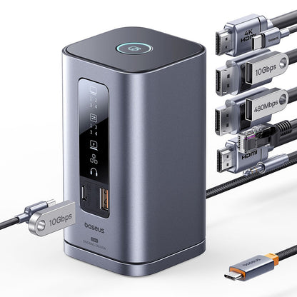 Hub Multifunkcionalni Baseus Spacemate, 11in1, Sivi B0112701