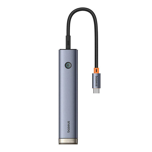 Hub USB-C Baseus UltraJoy, 2 x USB-A 3.0 - 1 x USB-A - 2 x USB-C - 1 x HDMI, Sivi B00052802811-02