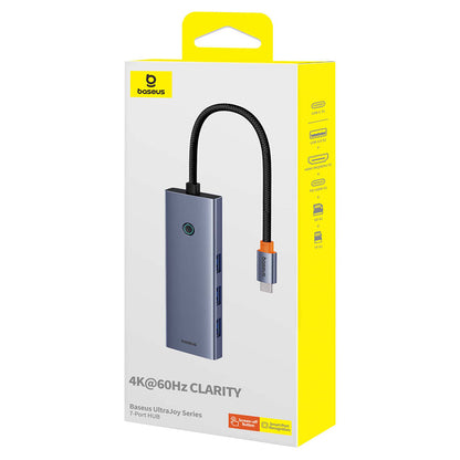 Hub USB-C Baseus UltraJoy, 3 x USB-A 3.0 - 1 x USB-C - 1 x HDMI - 1 x SD - 1 x microSD, Sivi B00052803811-00