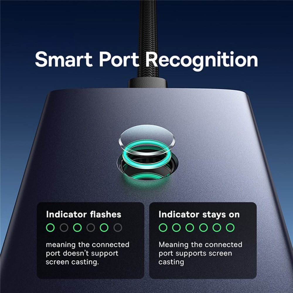 Hub USB-C Baseus UltraJoy, 4 x USB-A 3.0 - 1 x USB-C - 1 x HDMI - 1 x VGA, Sivi B00052803811-01