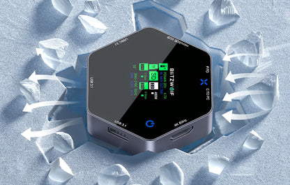 Hub USB-C BlitzWolf BW-TH16, 8u1, Siva