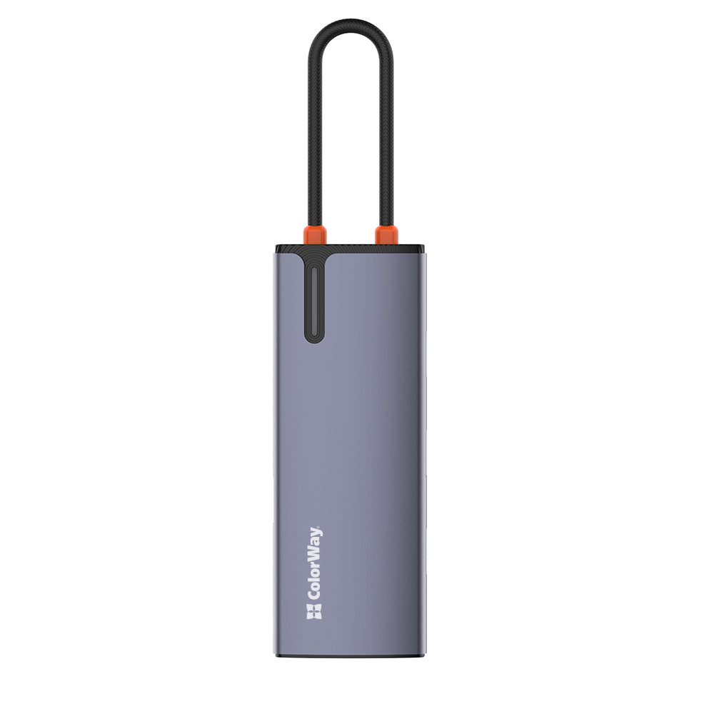 Hub USB-C ColorWay CW-HUB03, 6in1, Srebrni