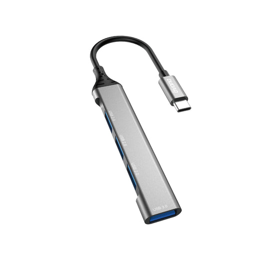 Hub USB-C Dudao A16T, 1 x USB-A 3.0 - 3 x USB-A, Crni