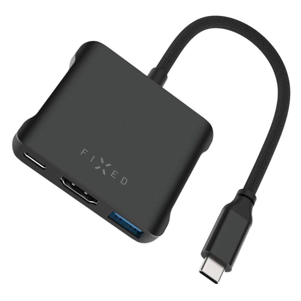 Hub USB-C Fixed Quadri, 5in1, Crni