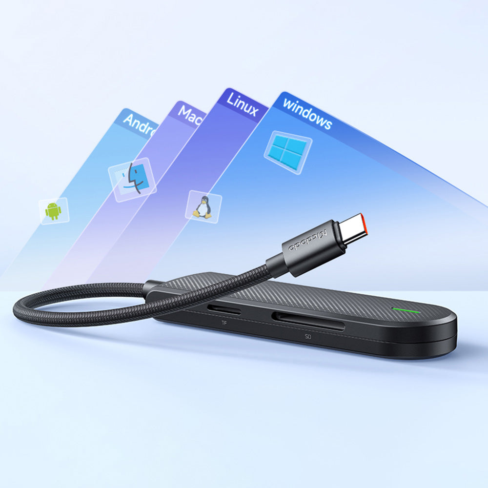 Hub USB-C McDodo HU-1430 Star, 5in1, Crni