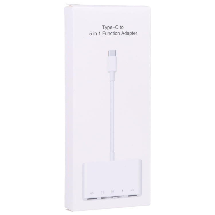 Hub USB-C OEM NK-1032TC, 2 x USB-A - 1 x USB-C - 1 x SD - 1 x microSD, Beli