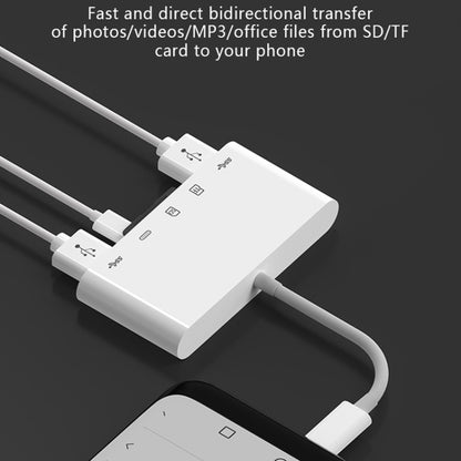 Hub USB-C OEM NK-1032TC, 2 x USB-A - 1 x USB-C - 1 x SD - 1 x microSD, Beli