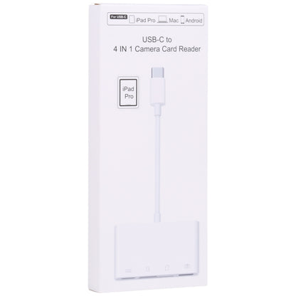 USB-C OEM NK108LTC hub, 1 x USB-A - 1 x USB-C - 1 x SD - 1 x microSD, Bijeli