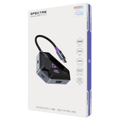 Hub USB-C Proove Spectre, 5in1, Sivi HBPG10221205