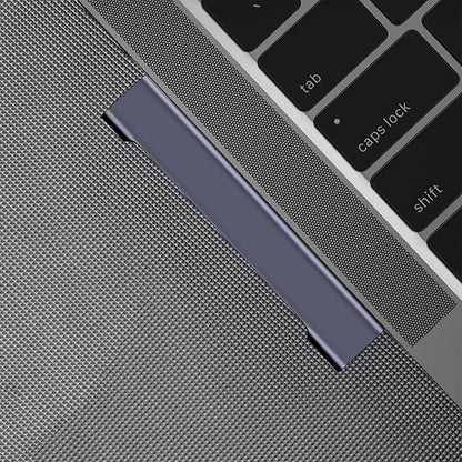 Hub USB-C Techsuit H12 ZenithDock, 4in1, Sivi