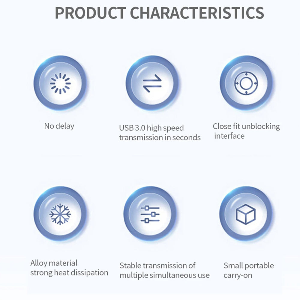 Hub USB-C Techsuit H12 ZenithDock, 4in1, Sivi