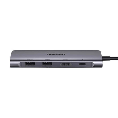 Hub USB-C UGREEN CM195 (15214), 2 x USB-A 3.0 - 1 x USB-C - 1 x HDMI - 1 x SD - 1 x microSD, Sivi