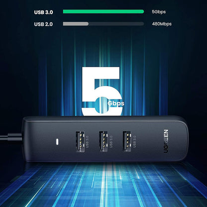 Hub USB-C UGREEN CM416 (10916), 4 x USB-A 3.0, Crna