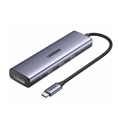 Hub USB-C UGREEN CM511 (75642), 6in1, Sivi