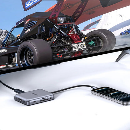 Hub USB-C UGREEN CM896 (65759), 7in1, Sivi