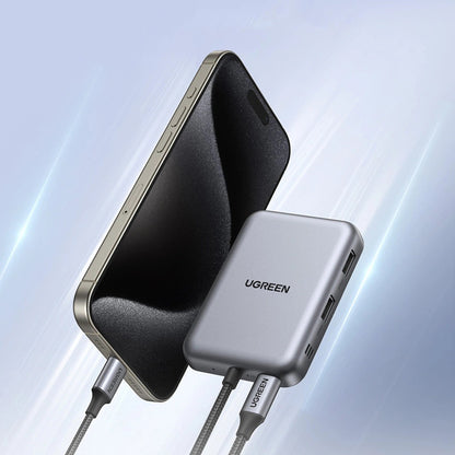 Hub USB-C UGREEN CM896 (65759), 7in1, Sivi