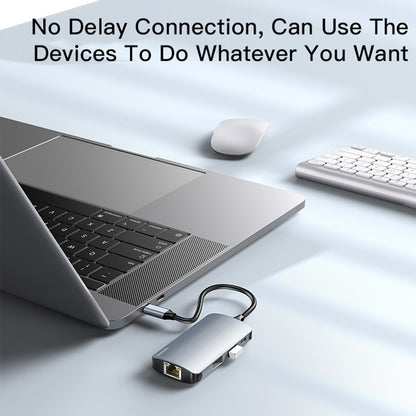 Hub USB-C Yesido HB15, 6in1, Sivi