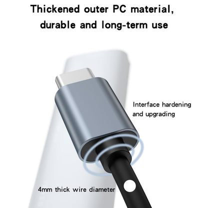 Hub USB-C Yesido HB17, 4in1, Sivi