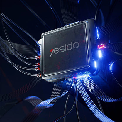 Hub USB-C Yesido HB23, 5in1, Sivi