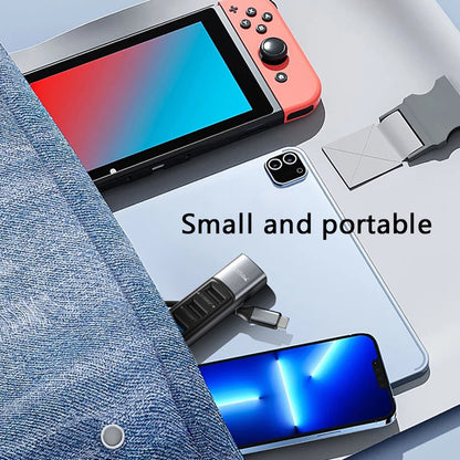 Hub USB-C Yesido HB24, 5in1, Sivi