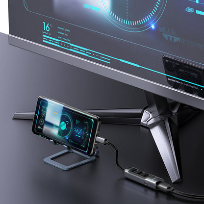 Hub USB-C Yesido HB24, 5in1, Sivi