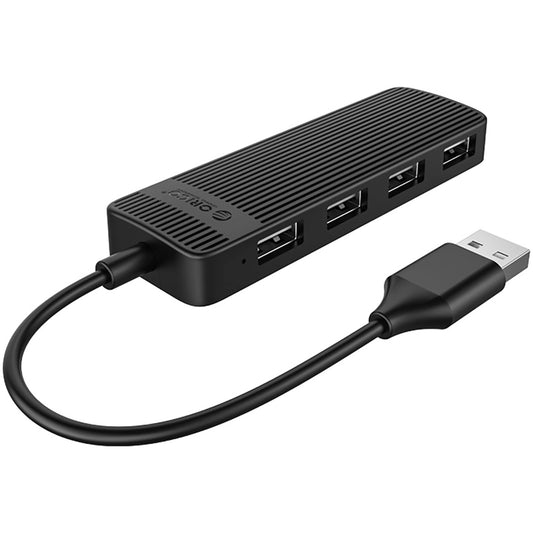 Hub USB Orico FL02, 4 x USB-A, Crni