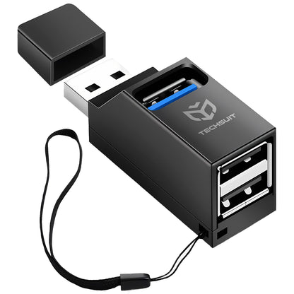 Hub USB Techsuit H11 EchoLink, 3u1, Crni