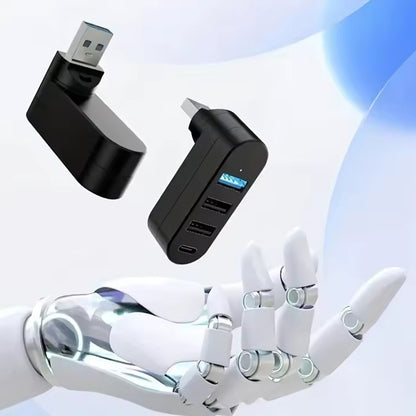 Hub USB Techsuit H17 SplitterNode, 4in1, Crni