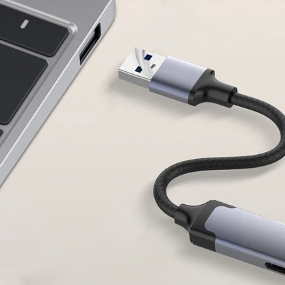 USB Hub Techsuit H19 PolarisBridge, 4in1, Sivo Beli