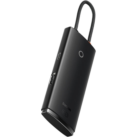 Hub USB-C Baseus Lite, 3 X USB-A 3.0 - USB-C - HDMI, Crna WKQX040001