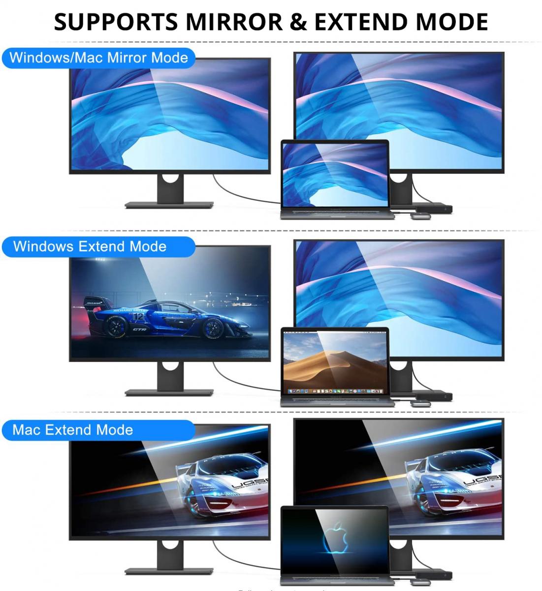 USB-C Hub SiGN, 1 x USB-C - 1 x HDMI - 1 x VGA - 1 x Jack 3.5mm, Crni SN-TVBT01