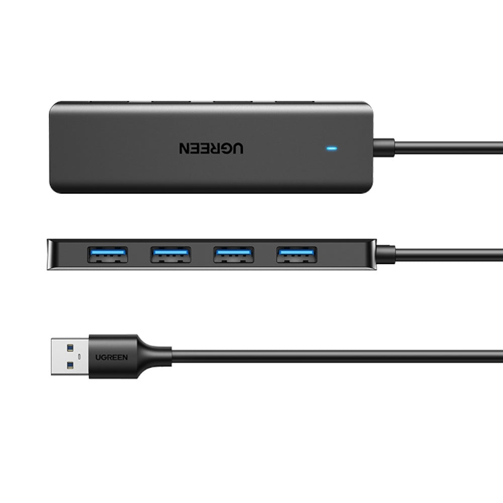 Hub USB UGREEN CM219 (25851), 4 x USB-A 3.0, Crni
