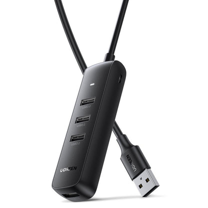 USB Hub UGREEN CM416, 4 x USB-A 3.0, 0.25m, Crni