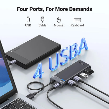 USB Hub UGREEN CM653, 4 x USB-A 3.0, Crna