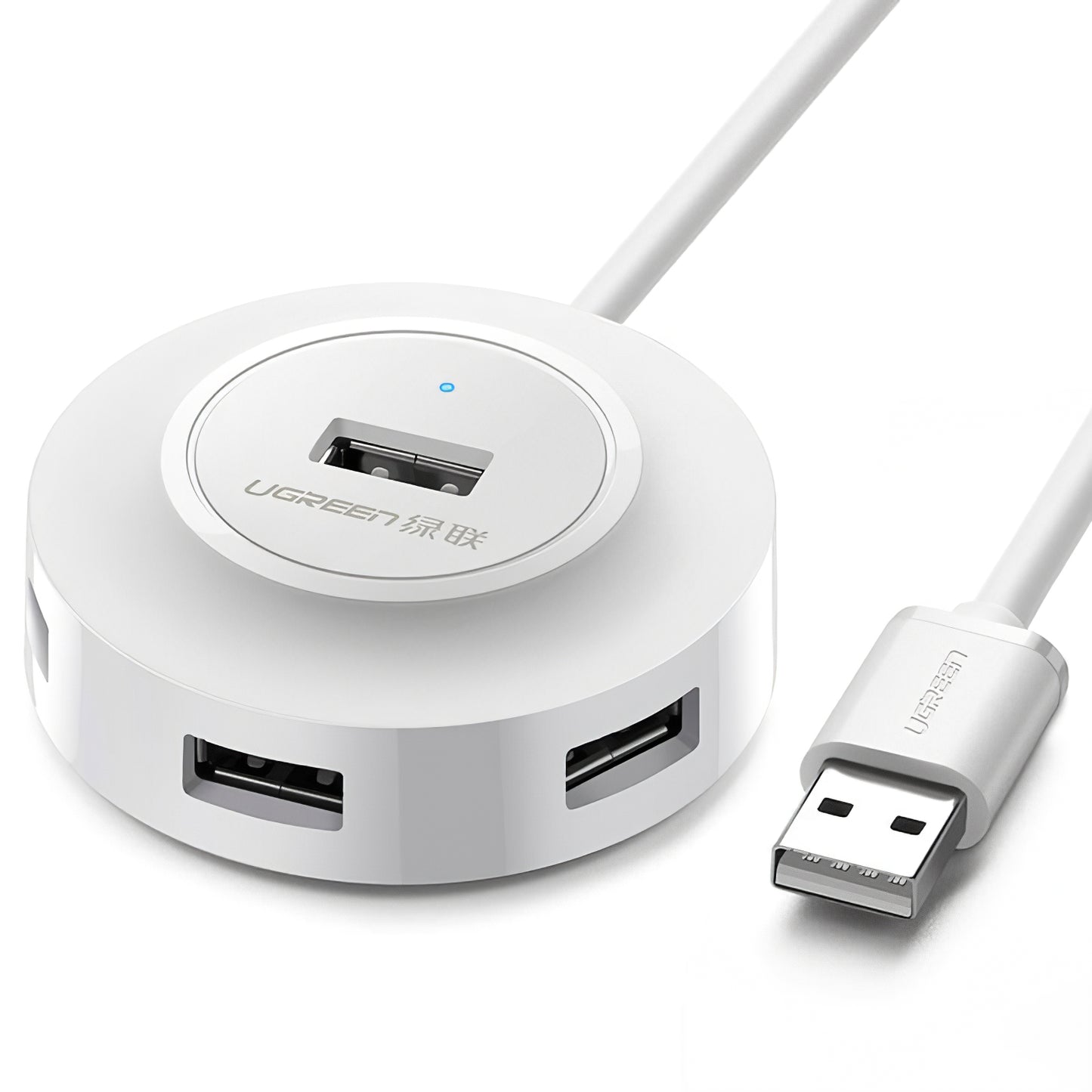 Hub USB UGREEN CR106, 4 x USB-A, 1m, Beli