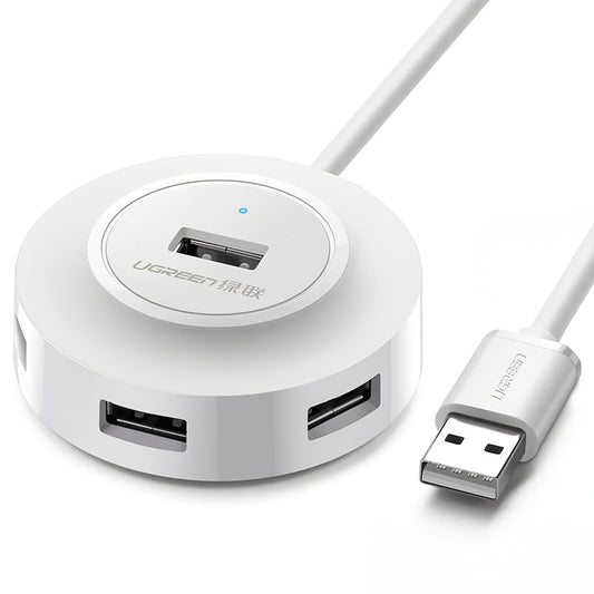 Hub USB UGREEN CR106, 4 x USB-A, 1m, Beli