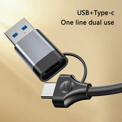 Hub USB / USB-C Yesido HB20, 5in1, Sivi